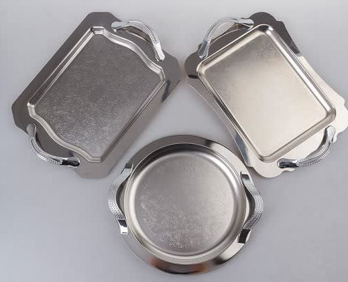 سینی استیل نگیر طرح دار