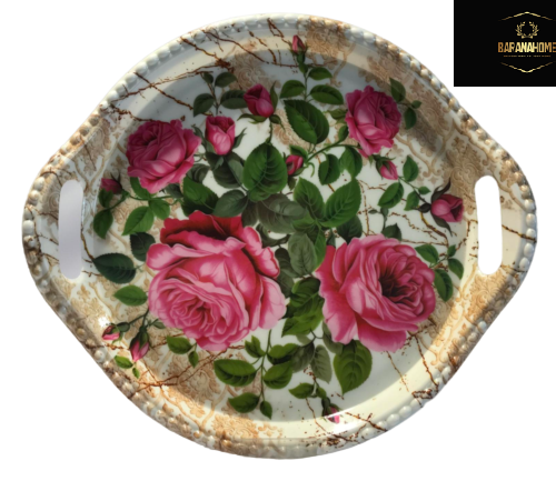 سینی ملامین طرح دار گرد